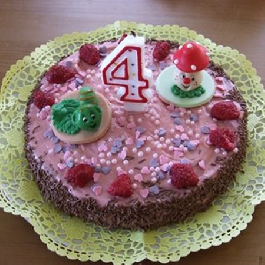 Citromos-málnás torta