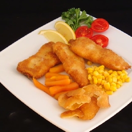 Harcsaszelet rántva