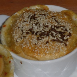 Camambert sajttal töltött tészta