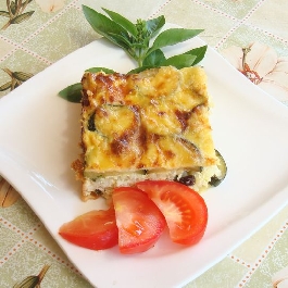 Rizses rakott cukkíni