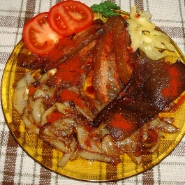 Pirított hagyma szalonnával